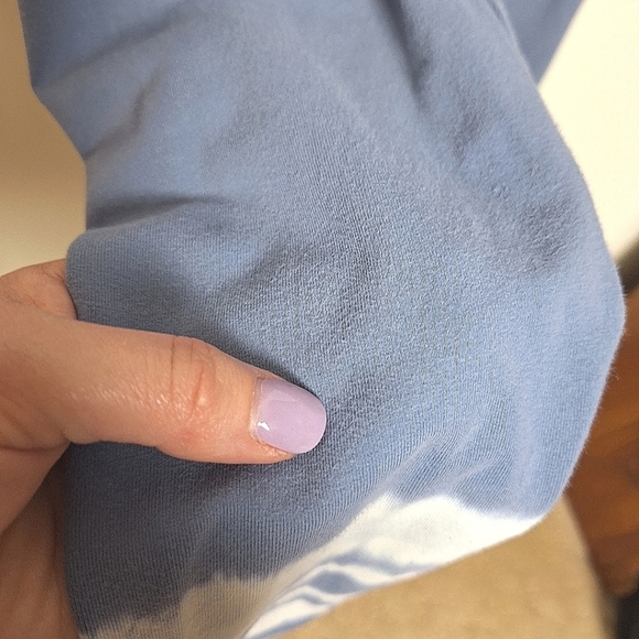 Aerie Chill Play Move Blue and White Midrise Tie Dye Leggings Size Small - Picture 10 of 10